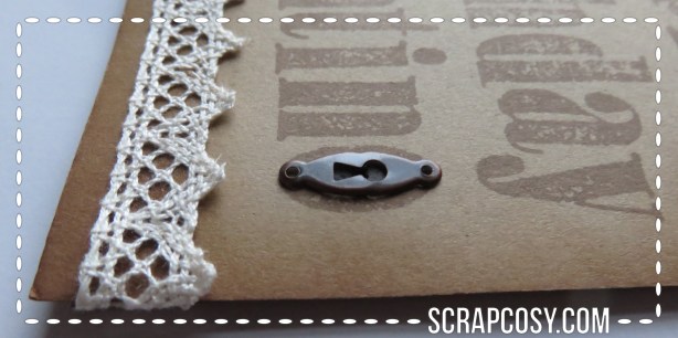 Vintage birthday card 2 - keyhole