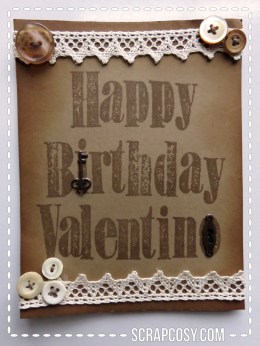 Vintage birthday card 2 - portrait