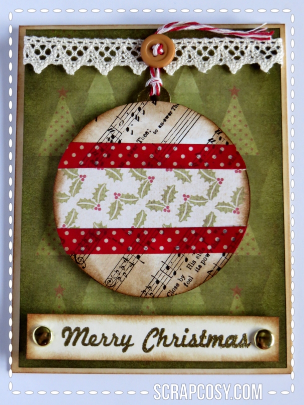 20150908 - Christmas cards 2015 collection paper - ball 1 - front - scrapcosy