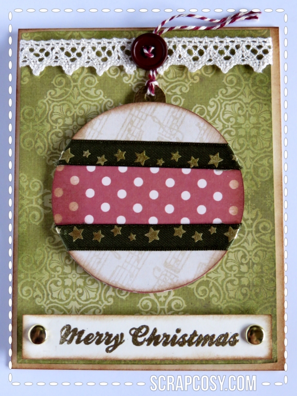 20150908 - Christmas cards 2015 collection paper - ball 2 - front - scrapcosy
