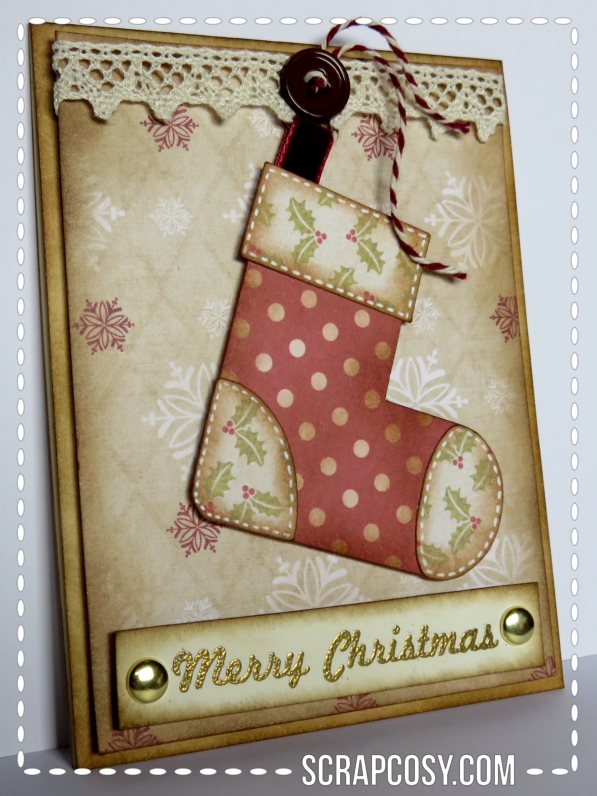 20150908 - Christmas cards 2015 collection paper - stocking - side - scrapcosy